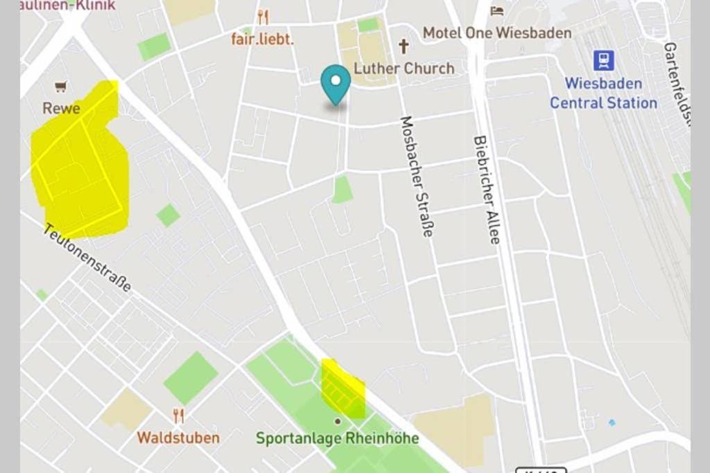 Bahnhofsnahe, Ruhige Und Sonnige 2 Zimmerwohnung Im Dichterviertel 비스바덴 외부 사진